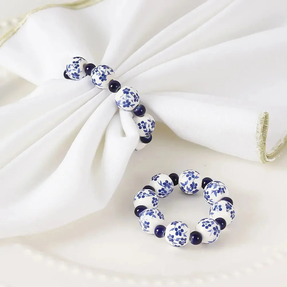 Anillo azul imperial para servilleta