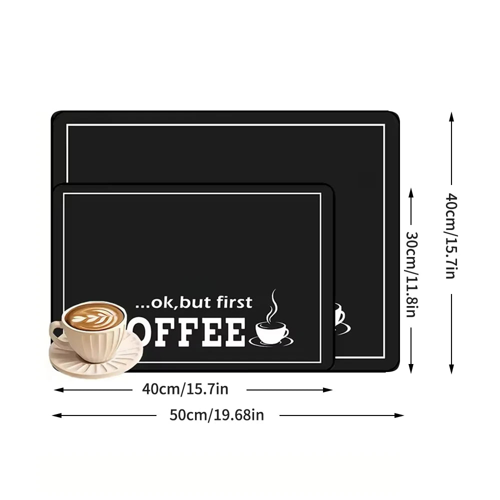 Alfombra negro Barista Home