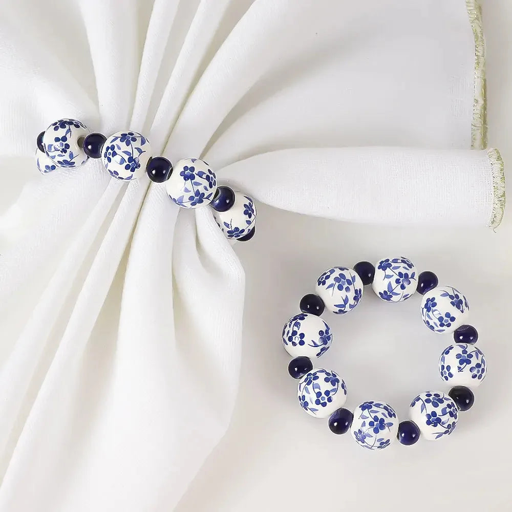 Anillo azul imperial para servilleta