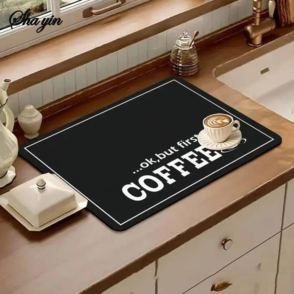 Alfombra negro Barista Home