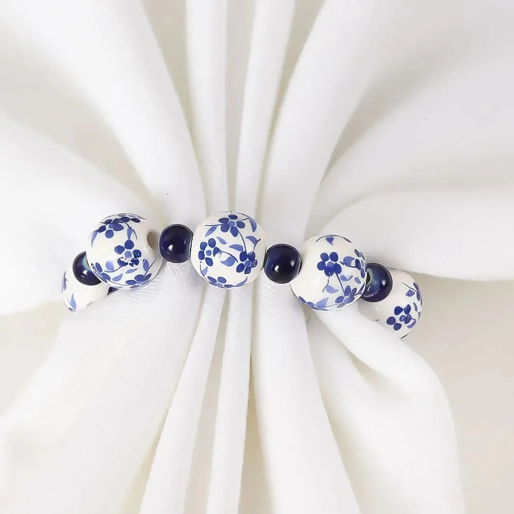 Anillo azul imperial para servilleta
